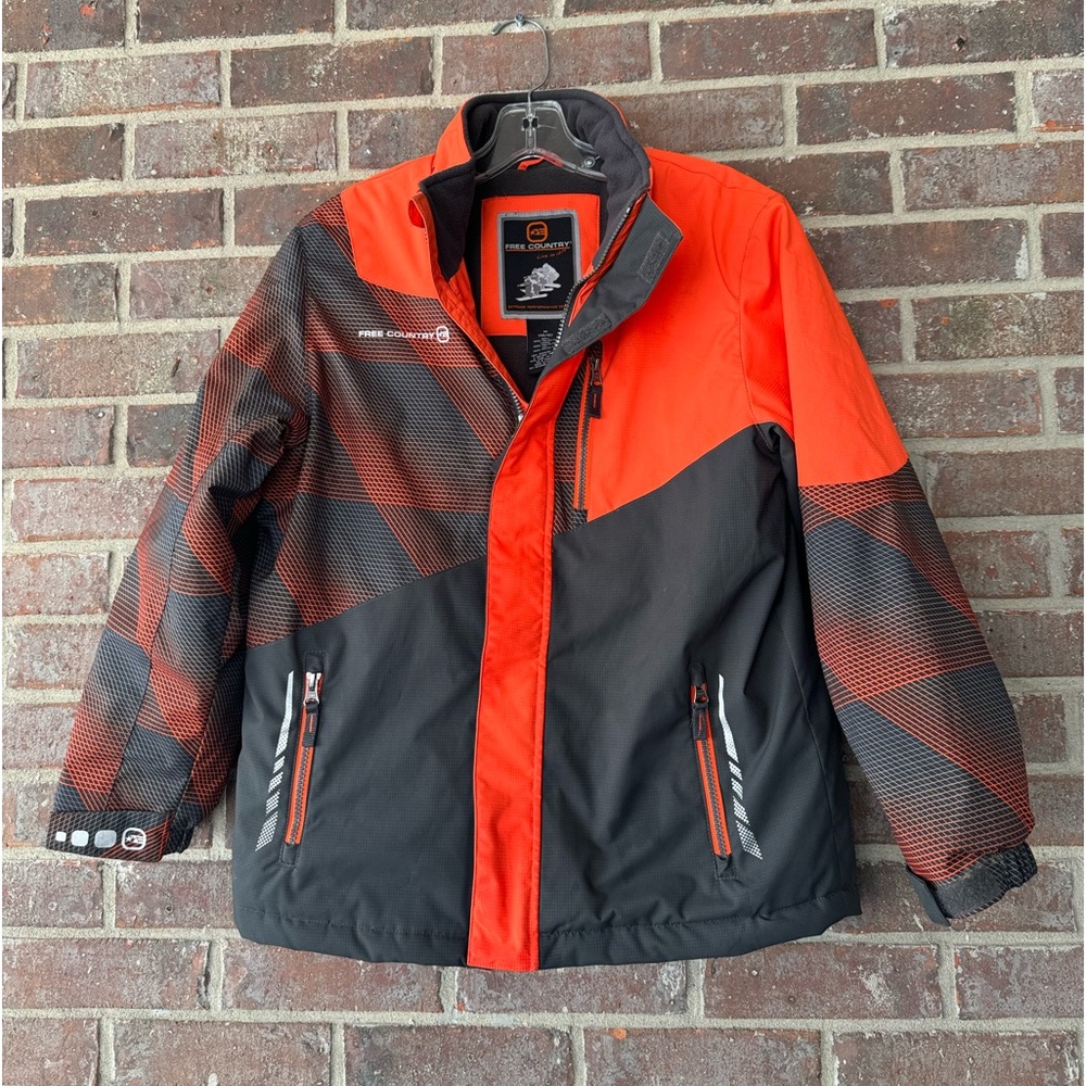 Free Country Extreme Performance Series Orange/Gray Boys Coat Size M (10-12)